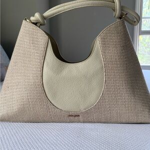 Cult Gaia Beige and Cream Shoulder Bag